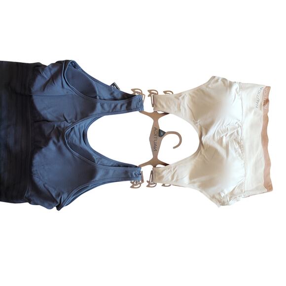 Nautica NWT T-Shirt Bras 3 pack Super Soft Removable Pads‎ Long line 2X - Picture 7 of 7